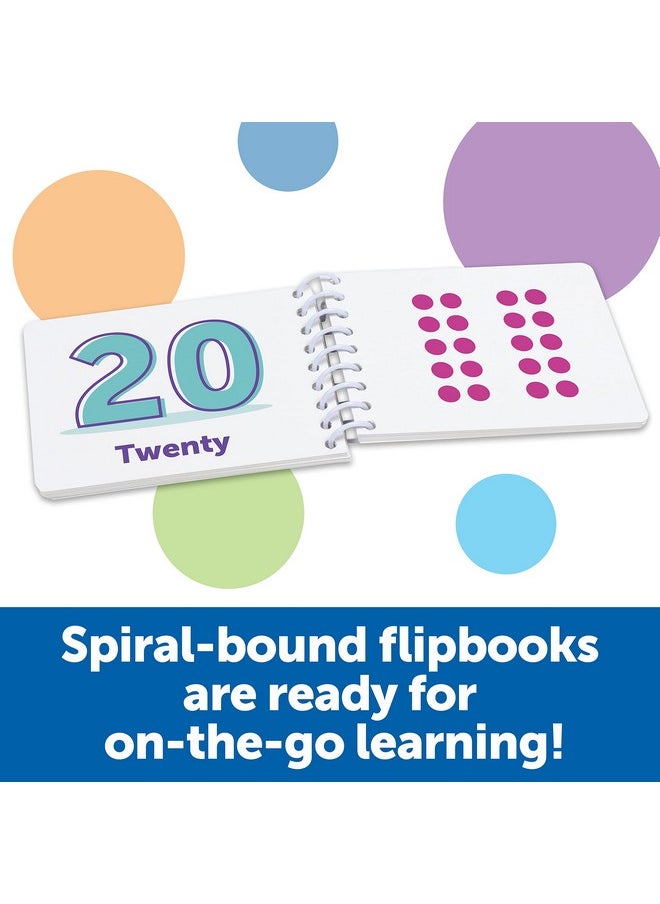 Learning Resources Skill Builders! Kindergarten Flipbook Library - Kindergarten Learning Activities, Spelling and Counting for Kids, My First Library for Kids,Back to School, Ages 5+,3 Pieces