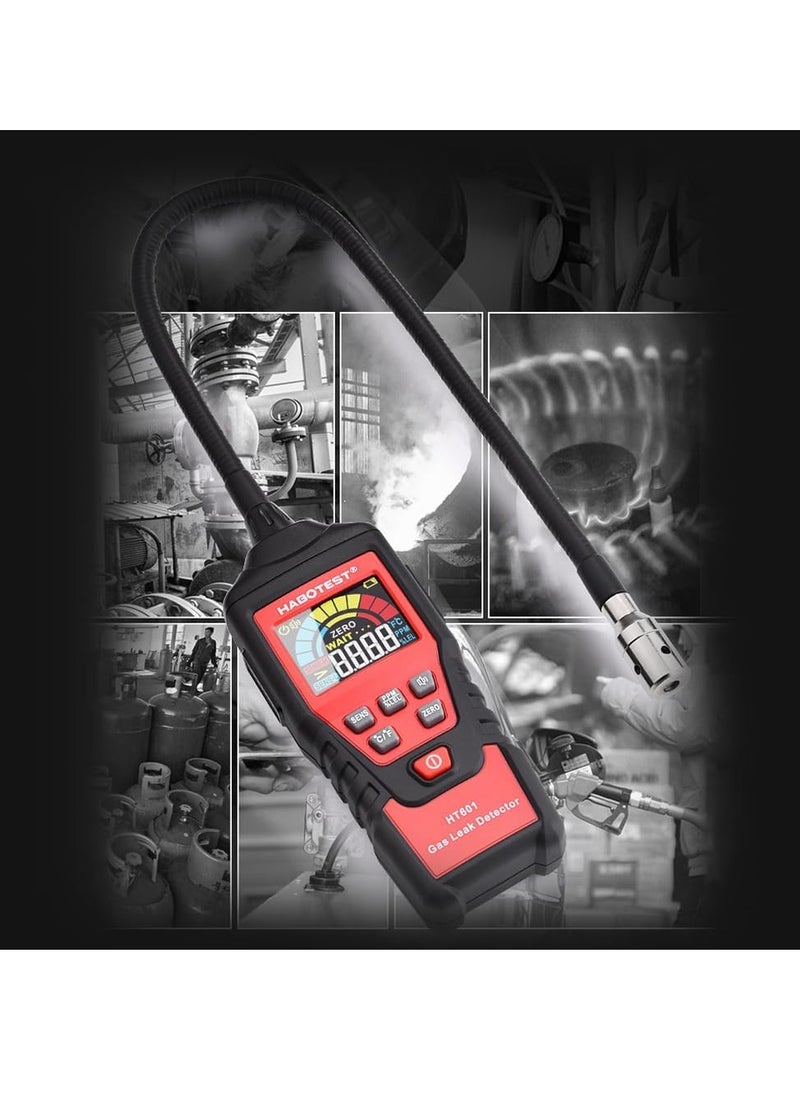 Ht601A Natural Gas Tester, Lightweight And Portable Natural Gas Leak Detector, Strong And Durable Gasoline Methane Tester For Pipelines, Fuel Tanks, Passenger Cabins Etc, (Simple Version)