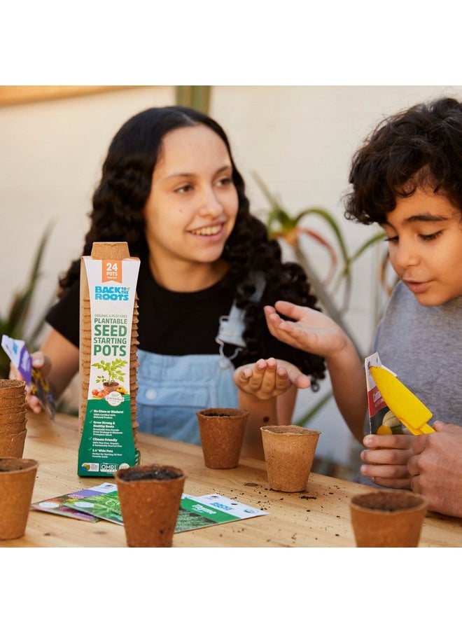 Back to the Roots Organic & Plantable Seed Starting Pots (24 CT)