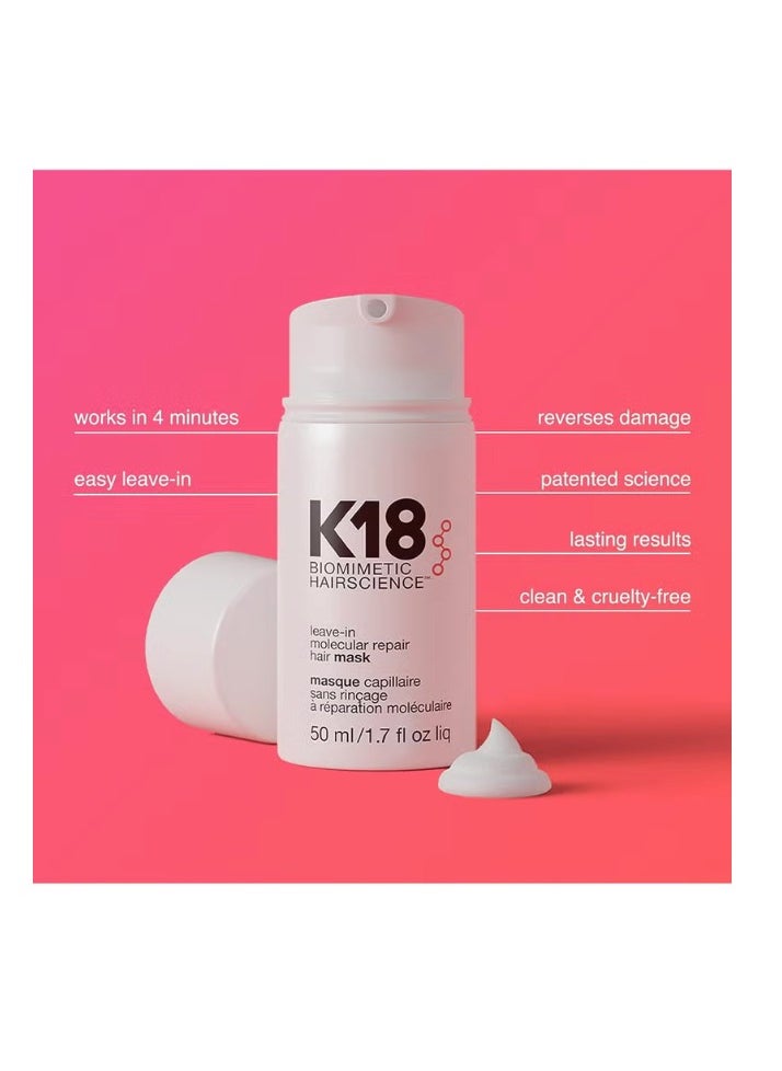 K18 Leave-In Molecular Repair Hair Mask, 50ml