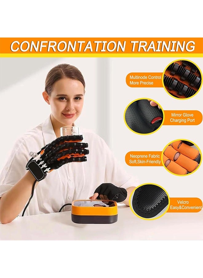 Rehability Robot Gloves Hand Stroke Recovery Equipment Hand Dysfunction Patient Training Device Stroke Hemiplegia Finger Orthosis for Long Term Relief Finger Cramps