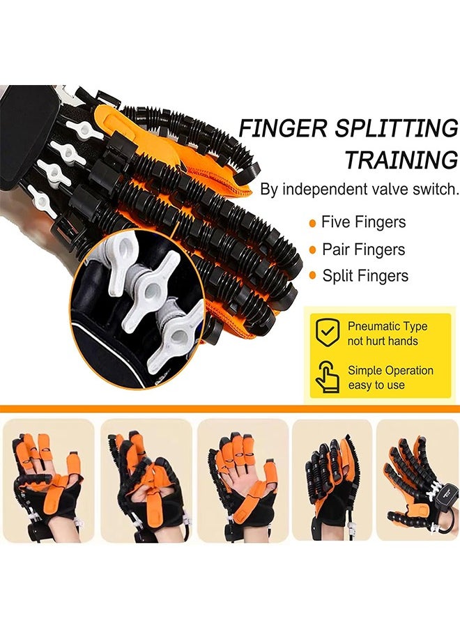 Rehability Robot Gloves Hand Stroke Recovery Equipment Hand Dysfunction Patient Training Device Stroke Hemiplegia Finger Orthosis for Long Term Relief Finger Cramps