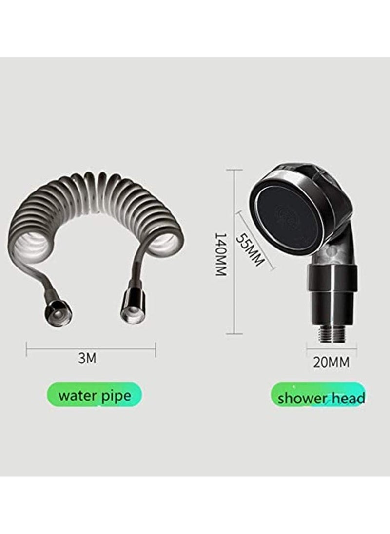 Faucet Sprayer Set Kitchen Sink Faucet Nozzle Ionic Shower Filter Household Water Saving Splash Tube Handheld Holder Shower Booster Without Tap for Bathroom Washbasin