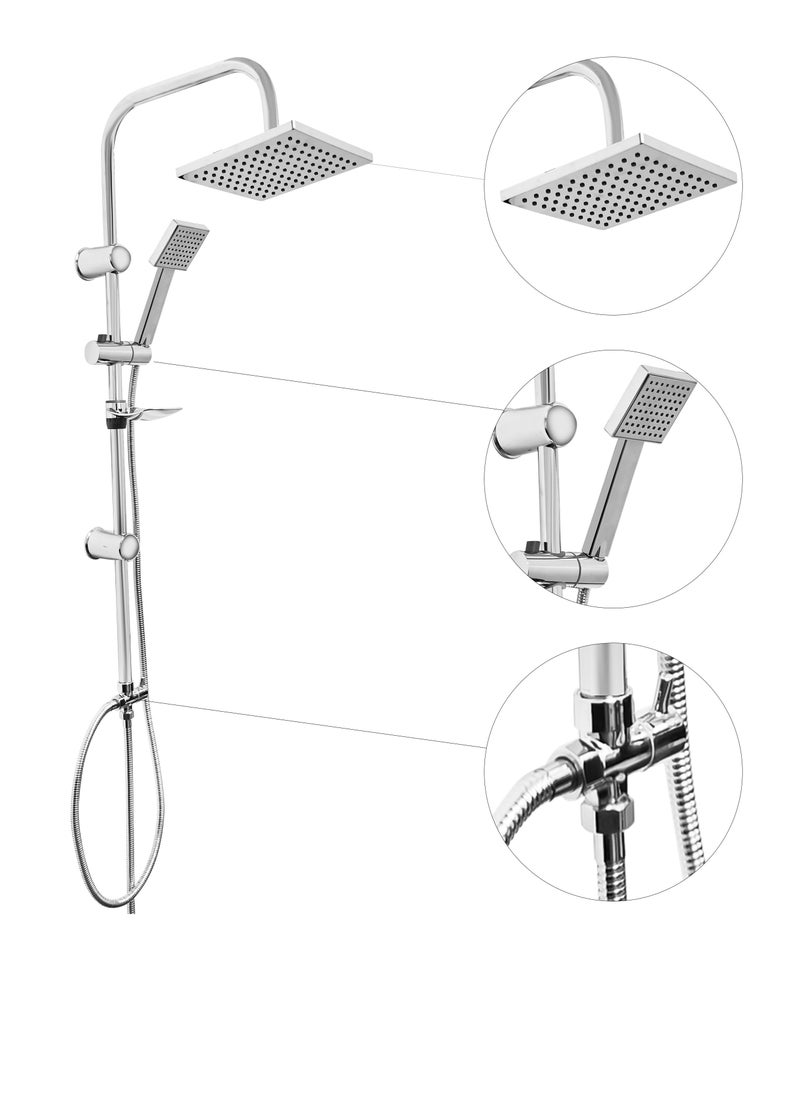 FRIZONE Shower Faucet set, Shower Kit 9001, Shower Kit with shower head, hand shower, Soap Dish, Diverter