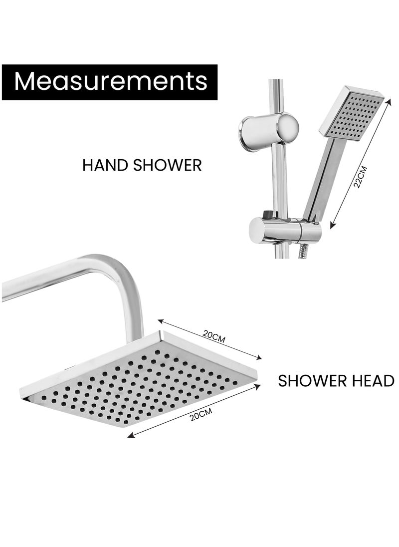 FRIZONE Shower Faucet set, Shower Kit 9001, Shower Kit with shower head, hand shower, Soap Dish, Diverter