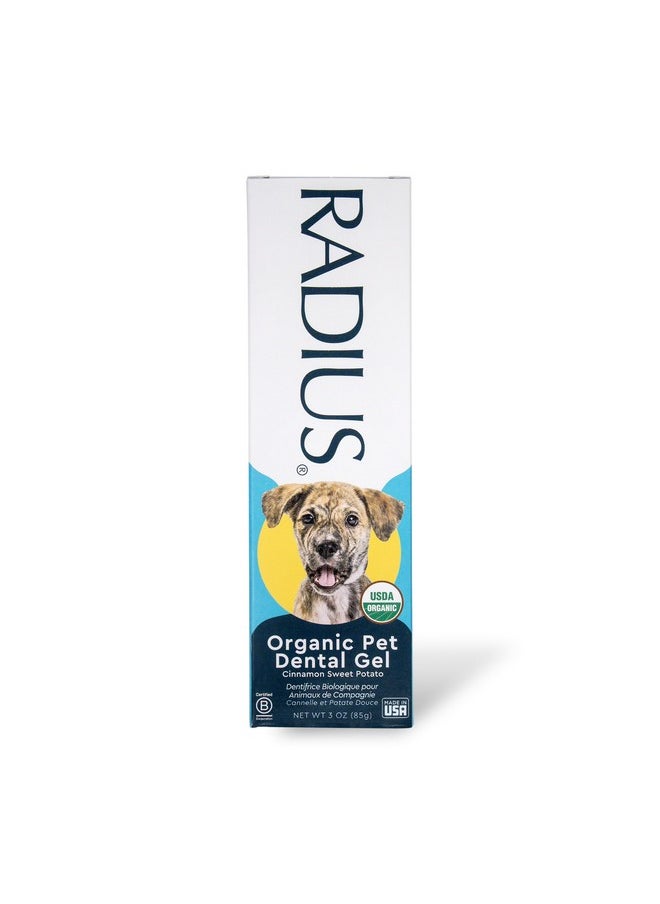 RADIUS USDA Organic Canine Pet Toothpaste 1 Unit, 3 oz, Non Toxic Toothpaste for Dogs, Designed to Clean Teeth and Help Prevent Tartar and Remove Plaque, Xylitol Free