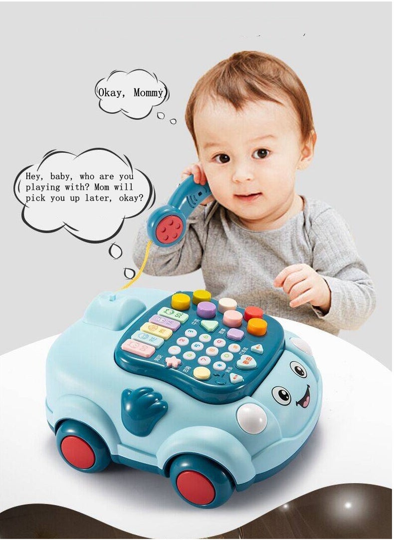 Baby Toys with Light and Music,Baby Phone Musical Car Toy,Early Sounding Educational Toy for Baby