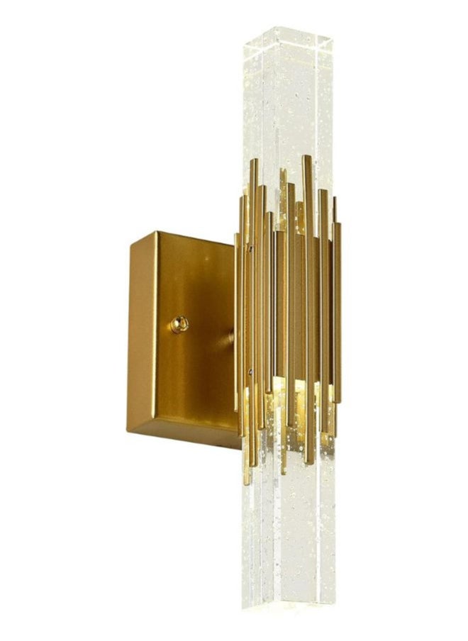 A F N LIGHTING Modern Gold Wall Sconce - Elegant Brass Finish, Indoor Wall Light Fixture for Living Room, Bedroom, Bathroom, or Hallway - Warm LED Compatible