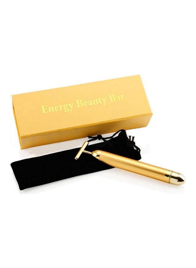 Energy Beauty Bar Rod Thin Face Vibration Massage Stick Gold 120grams