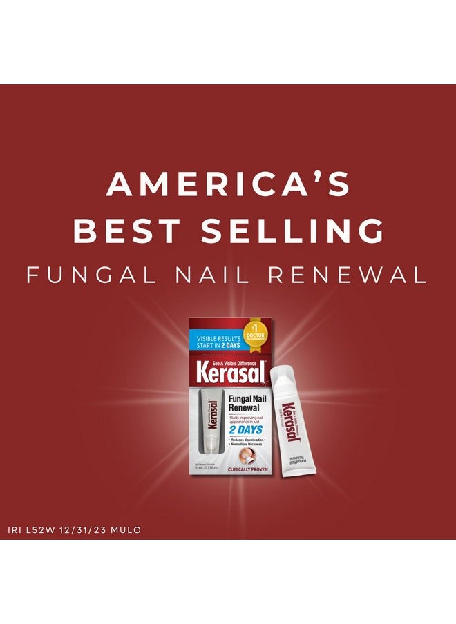 Kerasal Nail Renewal, Restores Appearance of Discolored or Damaged Nails, 0.33 fl oz (Packaging May Vary)