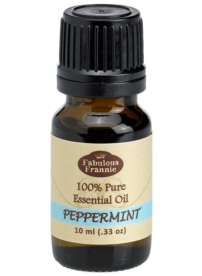 Fabulous Frannie Peppermint 100% Pure, Undiluted Essential Oil Therapeutic Grade - 10 ml. Great for Aromatherapy!