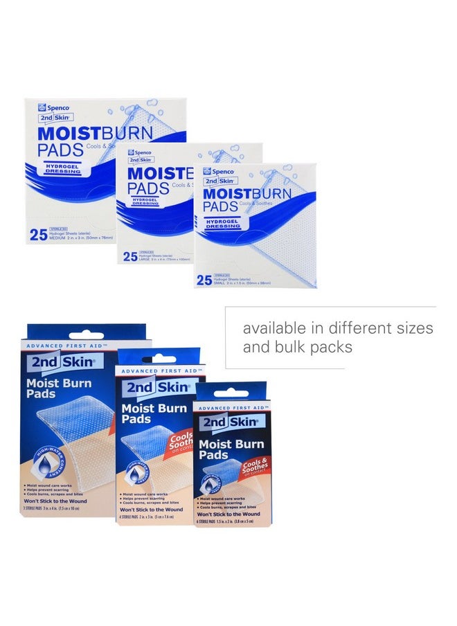 Spenco 2nd Skin Moist Burn Pads, Small (1.5 x 2 Inches), 6-Count