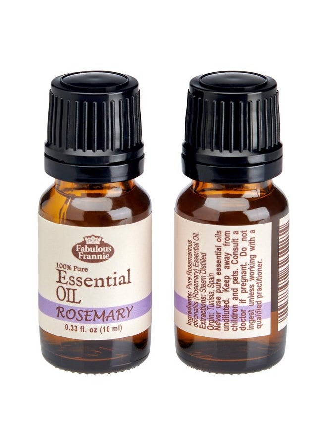 Fabulous Frannie Rosemary 100% Pure, Undiluted Essential Oil Therapeutic Grade - 10 ml. Great for Aromatherapy!