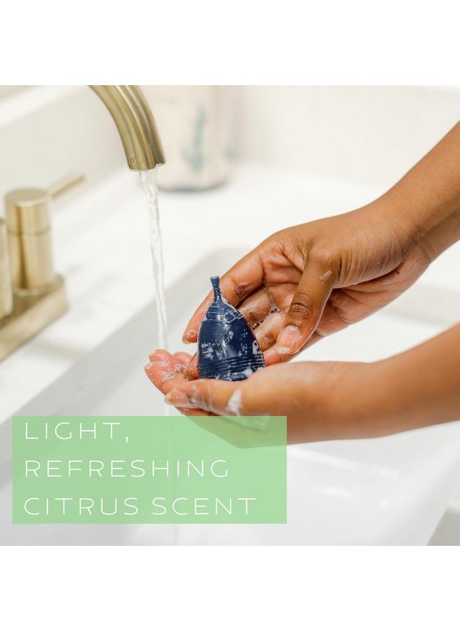 Menstrual Cup Wash - Foaming Cleaner - Organic and Natural Ingredients - More Wash in Bottle Than Any Other Brand - Healthy and Safest Way to Sterilize Your Period Cup