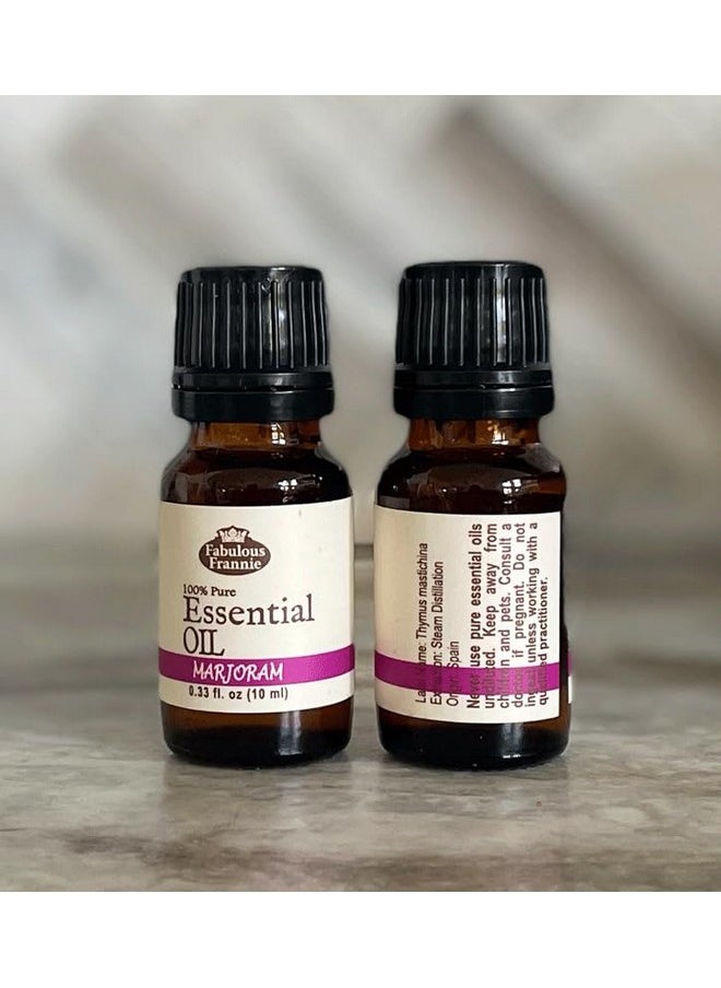 Fabulous Frannie Marjoram Pure Essential Oil Grade 10 ml (.33oz)