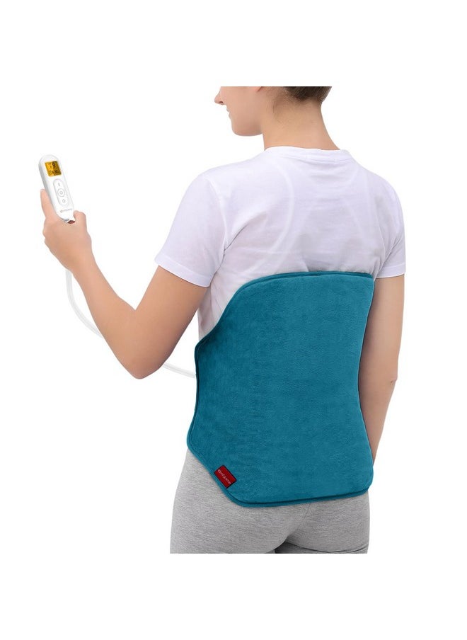 Upgraded Heating Pad for Back Pain Relief, Comfytemp Birthday Gifts for Women Men, FSA HSA Eligible Large Electric Heat Pad for Cramps, Lower Back, Lumbar, Sciatica, XL Heated Belt - 11 Auto-Off Blue