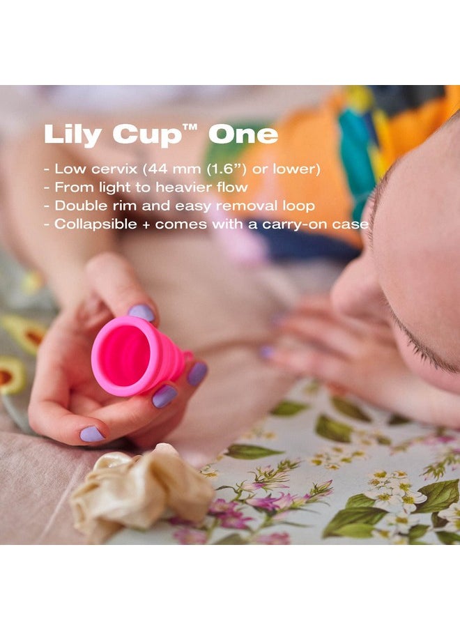 Intimina Lily Cup One - Collapsible Disposable Menstrual Cups for Beginners, Small Menstrual Cup, Period Cup for Teens