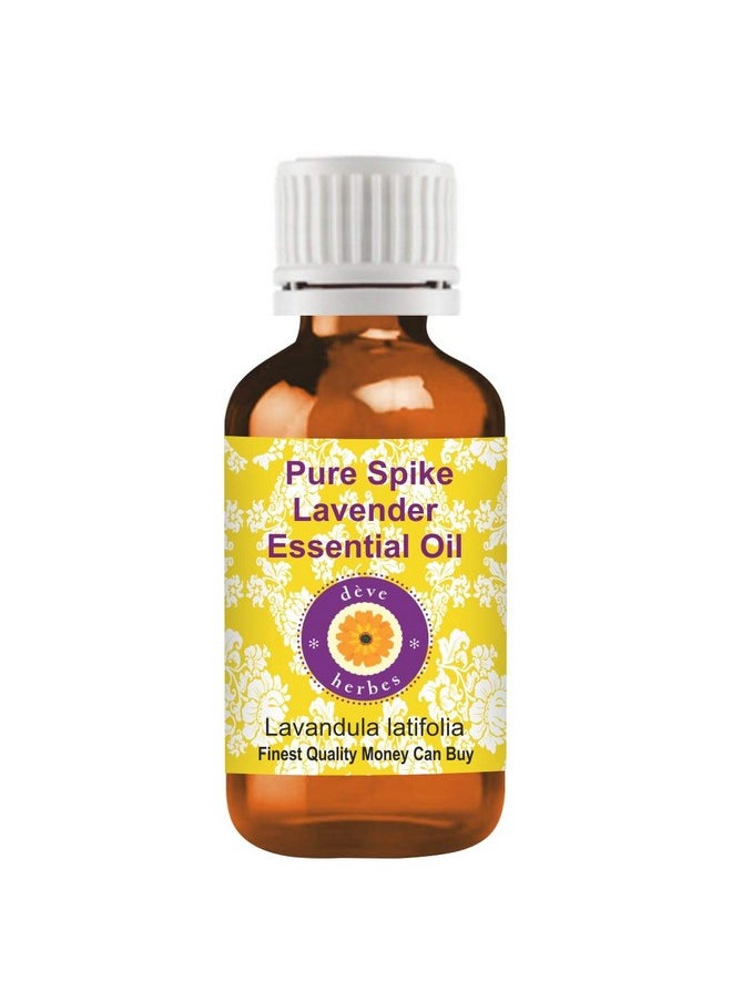 Deve Herbes Pure Spike Lavender Essential Oil (Lavandula latifolia) Steam Distilled 100ml