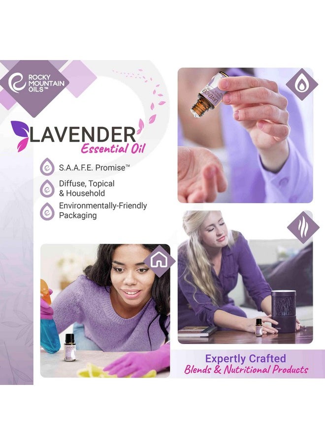 Rocky Mountain Oils Organic Lavender Essential Oil - Aromatherapy Essential Oils for Diffuser, Topical, and Home - 15ml
