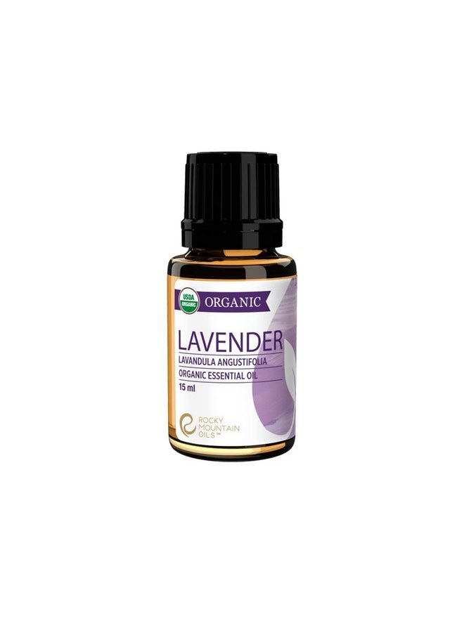 Rocky Mountain Oils Organic Lavender Essential Oil - Aromatherapy Essential Oils for Diffuser, Topical, and Home - 15ml