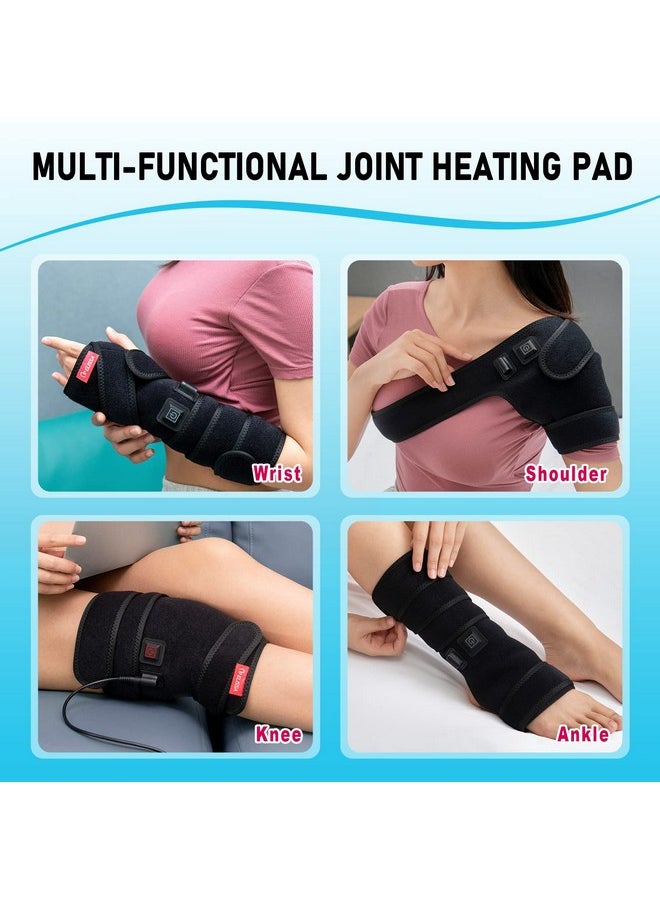 Hand Arm Heating Pad for Pain Relief, Large Heat Areas for Joints Pain Soreness,Heated Wrap for Wrist Ankle Elbow Knee and Leg,2 Hrs Auto-Off 3 Heat Settings,78.7 Extension Cord Black
