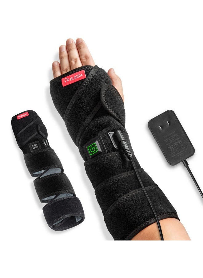 Hand Arm Heating Pad for Pain Relief, Large Heat Areas for Joints Pain Soreness,Heated Wrap for Wrist Ankle Elbow Knee and Leg,2 Hrs Auto-Off 3 Heat Settings,78.7 Extension Cord Black