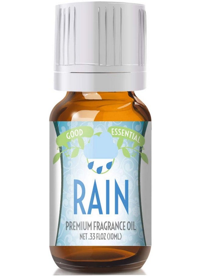 Good Essential - Professional Rain Fragrance Oil 10ml for Diffuser, Candles, Soaps, Lotions, Perfume 0.33 fl oz - Aromatherapy Oils - Rain Scented Oil for Diffuser - Rain Candle Scent Oil