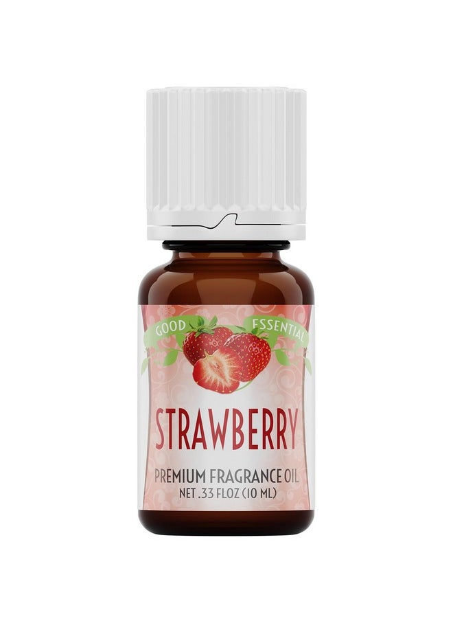 Good Essential 10 ml Oils - Premium Strawberry Fragrance Oil - Perfect for Candles, Slime, Soap Making, Diffuser - 0.33 fl oz, 10 ml