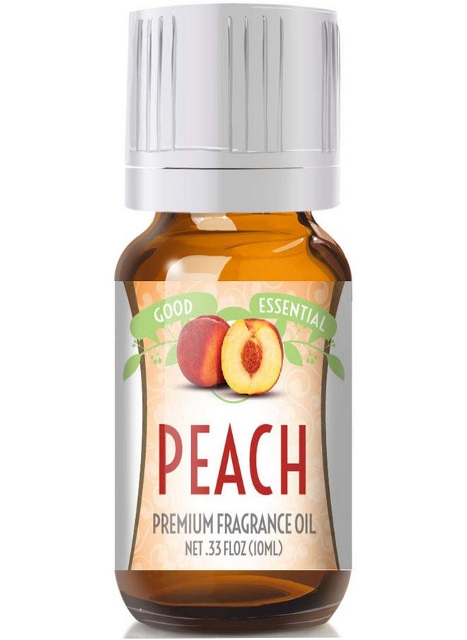 Good Essential - Professional Peach Fragrance Oil 10ml for Diffuser, Candles, Soaps, Lotions, Perfume 0.33 fl oz