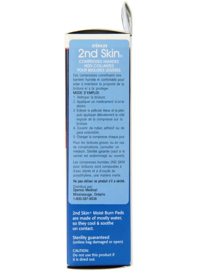 Spenco 2nd Skin Moist Burn Pads, Large (3 x 4 Inches), 3-Count