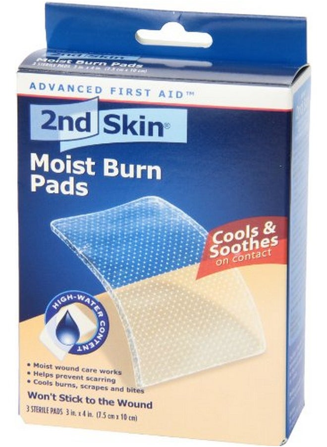 Spenco 2nd Skin Moist Burn Pads, Large (3 x 4 Inches), 3-Count