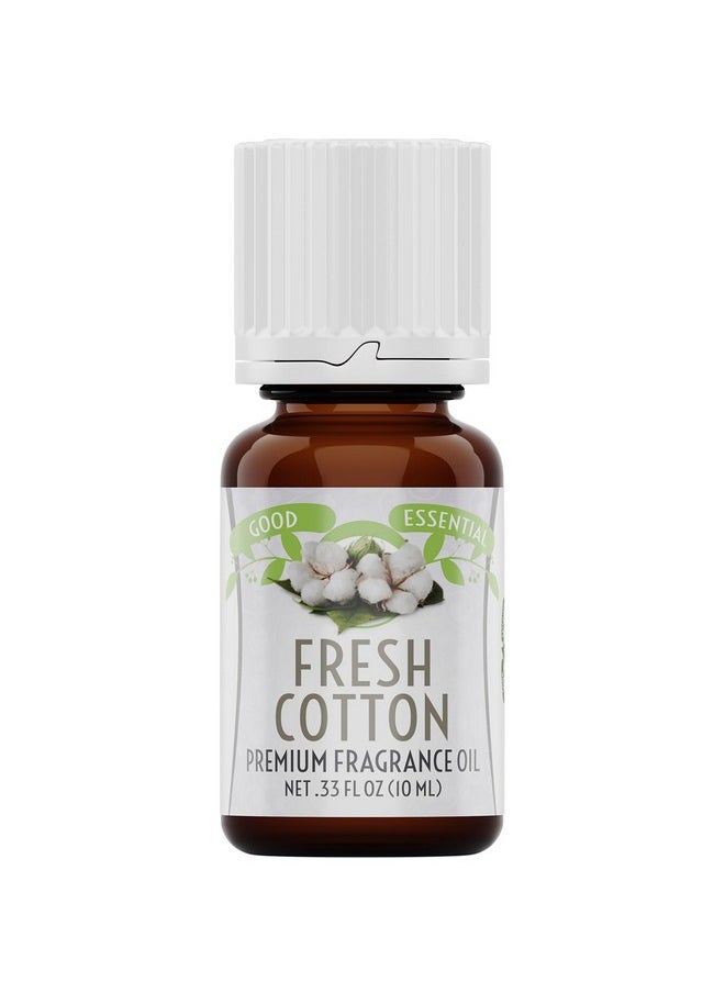 Good Essential - Fresh Cotton Fragrance Oil for Laundry, Dryer Balls, Soap Making, Candle Making, Lotions, Diffuser - 0.33 fl oz