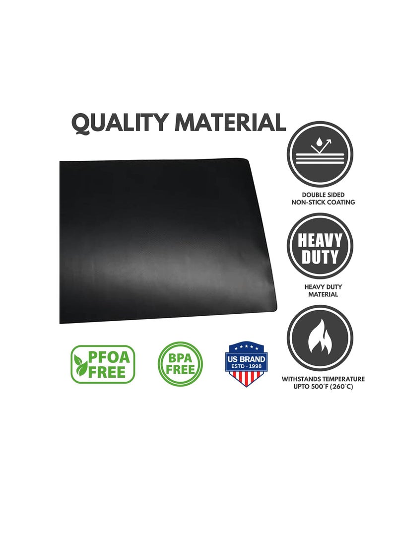 Cooks Innovations Non-Stick Oven Protector Mat - Heavy Duty Nonstick Oven Rack Liners to Protect Convection, Electric, Gas, & Microwave Ovens - BPA & PFOA Free Heat Resistant Baking Mat