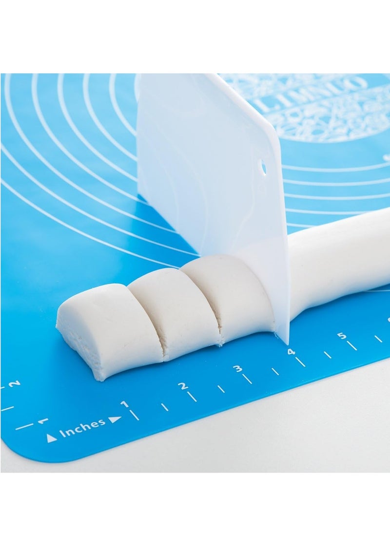 LIMNUO Silicone Baking Mat, Extra Thick Large Non Stick Pastry Mat Sheet for Dough Pie Crust Rolling Mats, Non-Stick and Anti-Slip, Dishwasher Safe