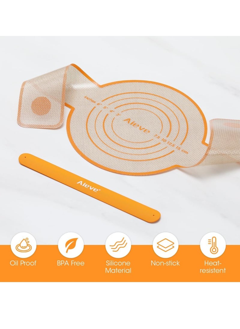 Aieve Silicone Bread Sling, Bread Sling Dutch Oven Silicone Baking Mat Sling 2 Pack
