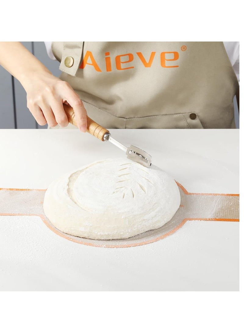 Aieve Silicone Bread Sling, Bread Sling Dutch Oven Silicone Baking Mat Sling 2 Pack