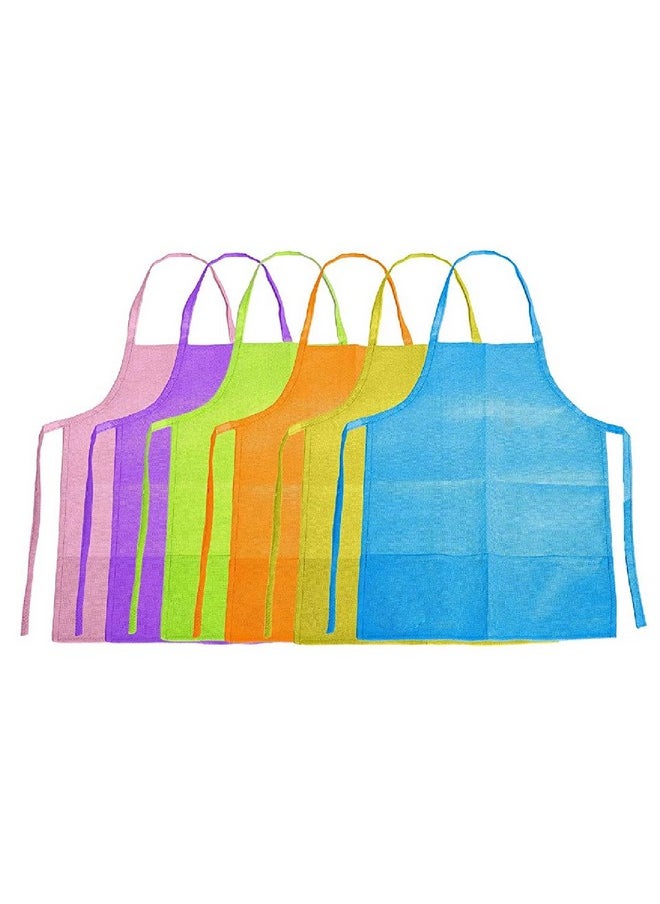 HomeStrap Multipurpose Kids Apron for Cooking, Painting, and School 5 to 10 yrs child (Pack of 12)