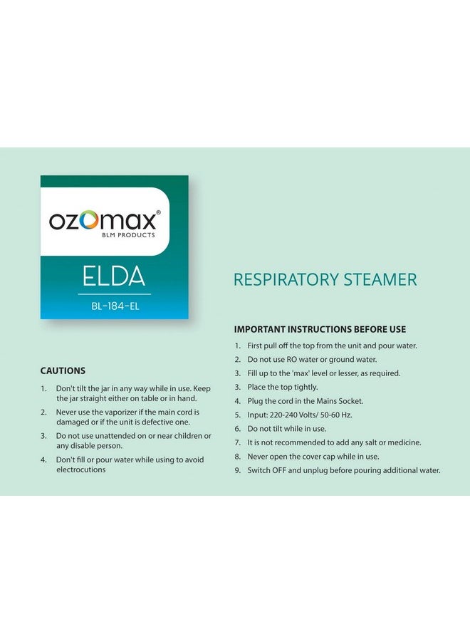 Ozomax Elda Vaporiser