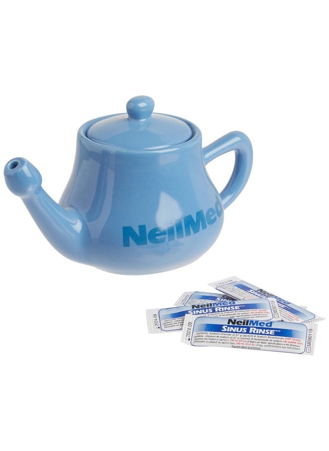 NeilMed Nasaflo Porcelain Neti Pot, 50 Count (packaging may vary)