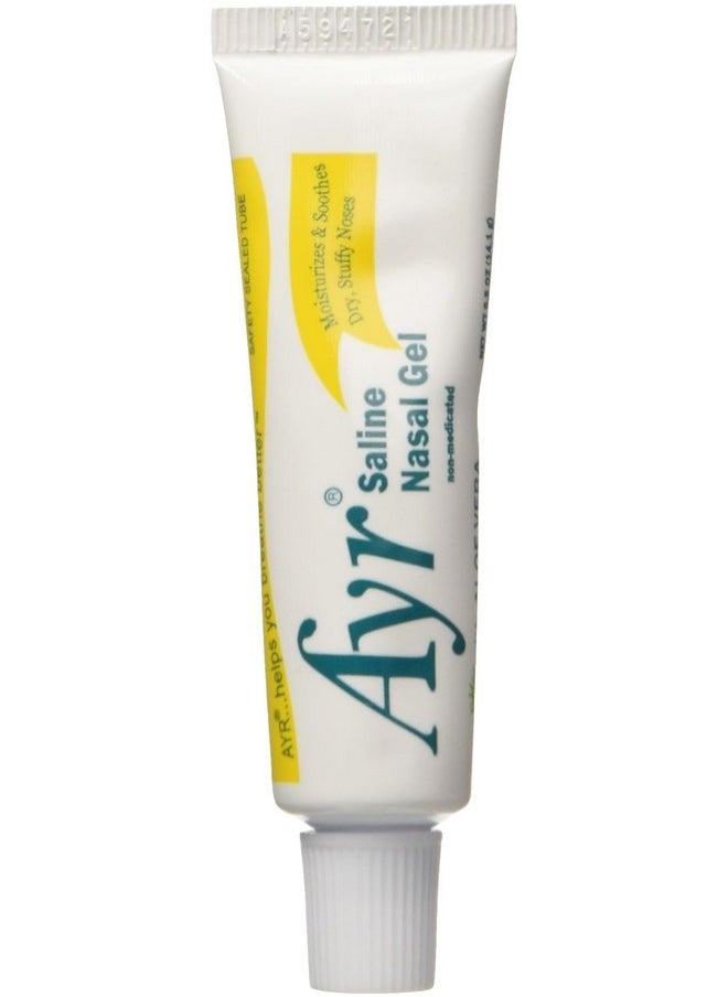 AYR Saline Nasal Gel, with Soothing Aloe, 0.5 Ounce Tube (Pack of 3)