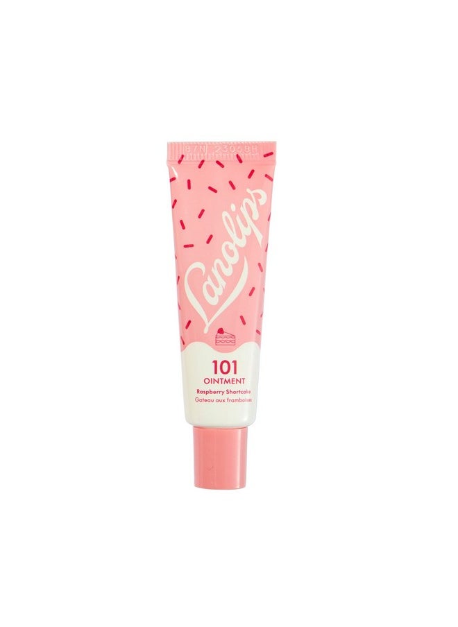 Lanolips 101 Delicious Rasberry Shortcake - Lip Balm with Vitamin E Oil and Lanolin for Lip Hydration - Naturally Flavored Lanolin Lip Balm for Very Dry Lips - Dermatologist Tested (.35 Oz)