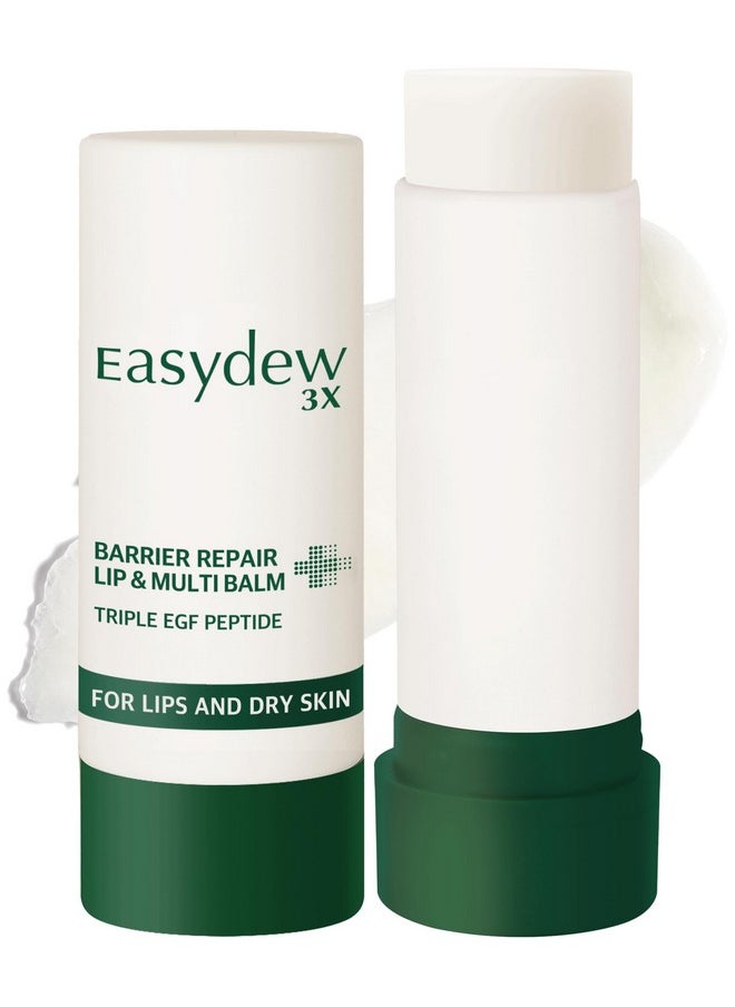 Barrier Lip & Multi Balm - Hydrating And Soothing Multi-Care Stick For Lips, Face, Neck And Body - Egf Peptide, Hyaluronic Acid, Elastin, Collagen, Panthenol - All In One Moisturizer, 0.34 Oz.
