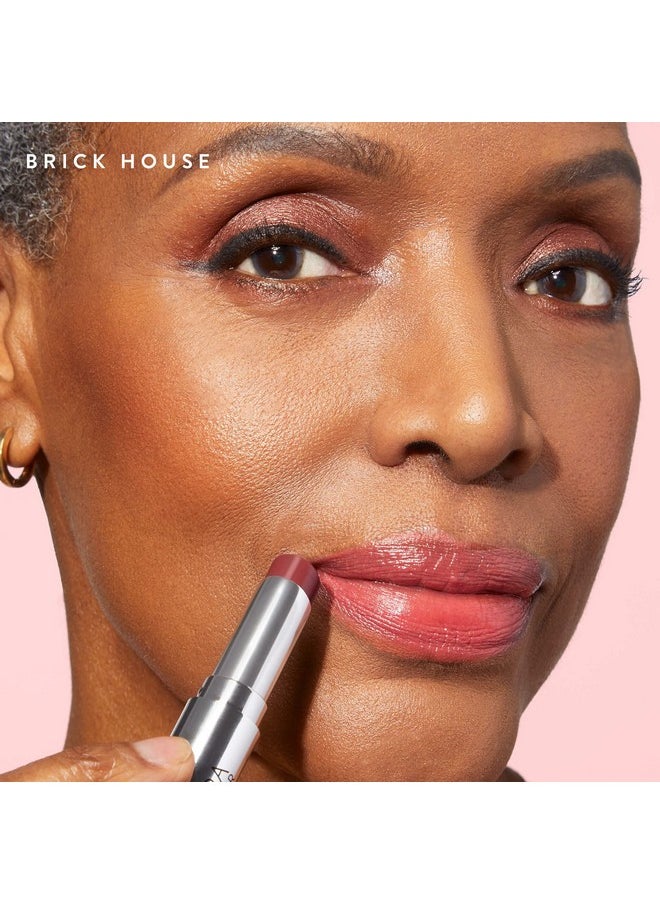 LAURA GELLER NEW YORK Jelly Balm Moisturizing Tinted Lip Balm - Brick House - Hydrating Vitamin E - Semi-Shine Finish
