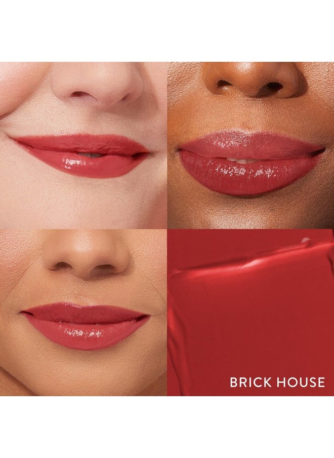 LAURA GELLER NEW YORK Jelly Balm Moisturizing Tinted Lip Balm - Brick House - Hydrating Vitamin E - Semi-Shine Finish
