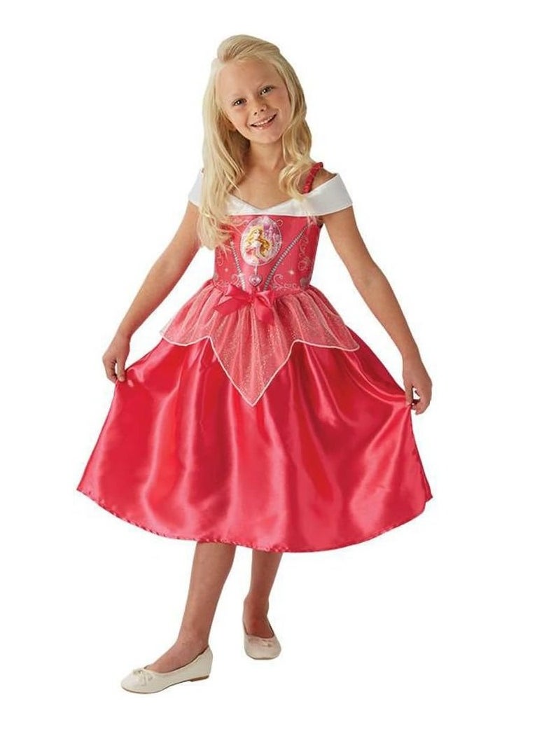 Official Girl's Disney Princess Fairy Tale Sleeping Beauty Costume Aurora - Large