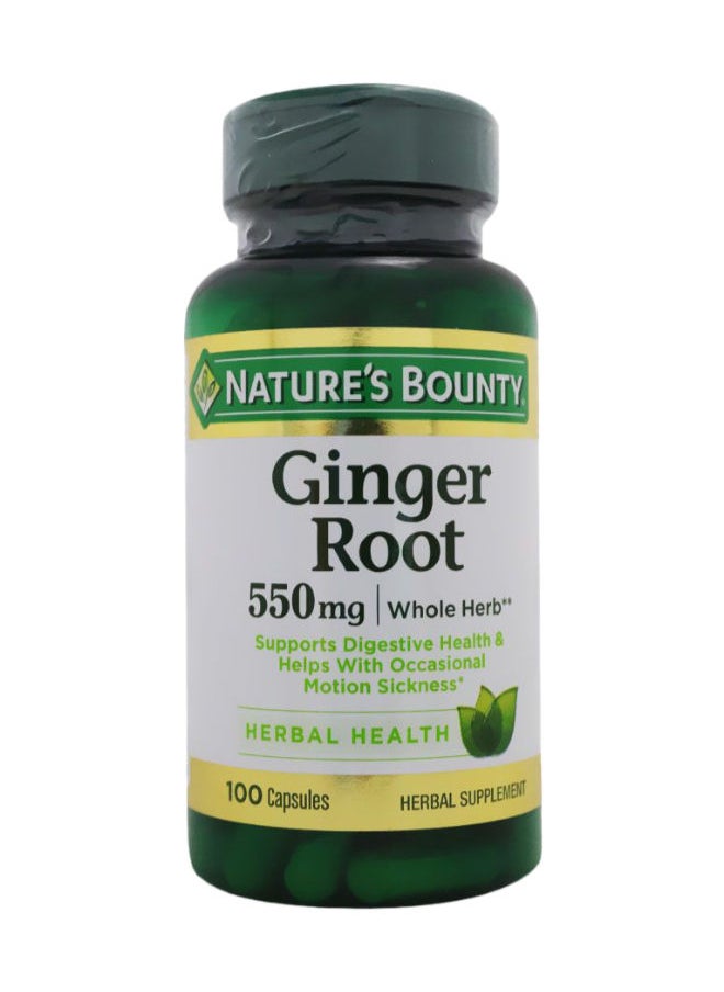 Ginger Root 550 mg Capsules 100's