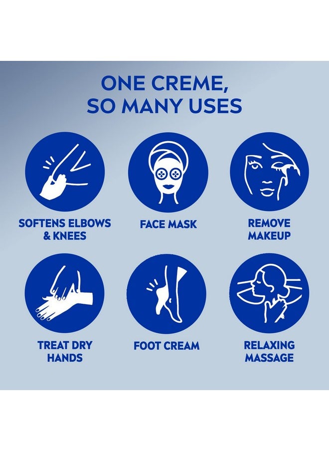 NIVEA Creme, Moisturizing Cream - Body Cream, Face Cream, and Hand Cream, 13.5 Oz Tin