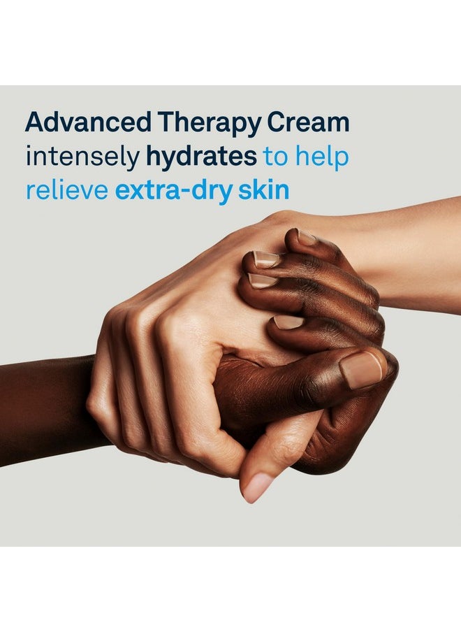 Lubriderm Advanced Therapy Fragrance-Free Moisturizing Cream with Vitamin E and Pro-Vitamin B5, Intense Hydration for Extra Dry Skin, Non-Greasy Formula, 16 fl. oz