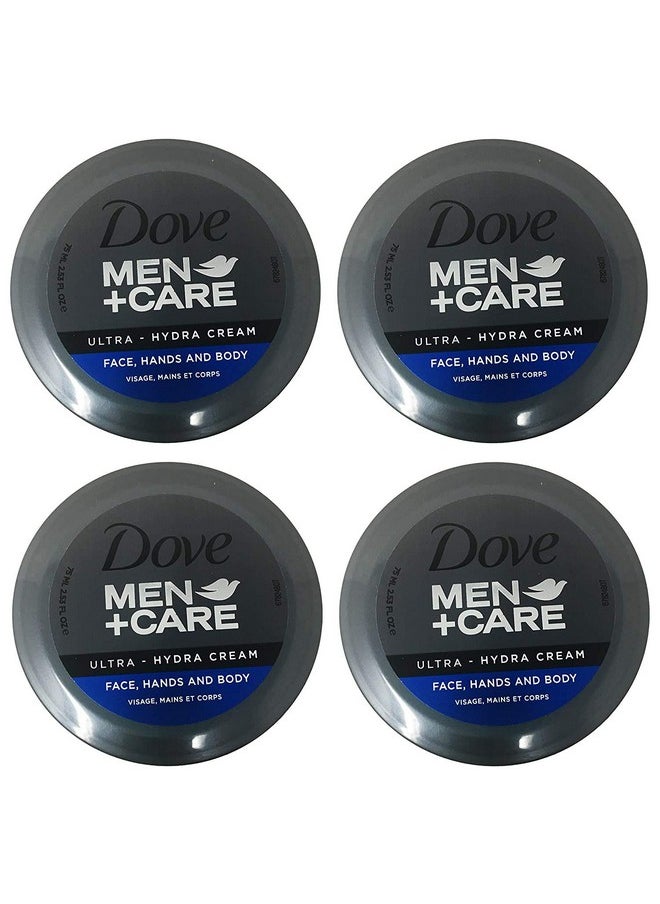 Dove Men+Care Ultra-Hydra Cream with 24 Hour Moisturization, 2.53 FL OZ (Pack of 4)