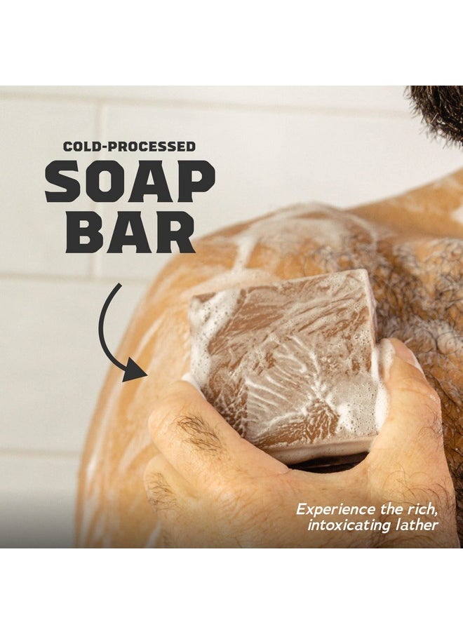 Dr. Squatch Men's Bar Soap - 5-Pack Maverick Musk - All Natural Bar Soap for Men - 5 Bars of Soap - Lather Up With The Rugged and Manly Scents of Leather, Amber, and Moss